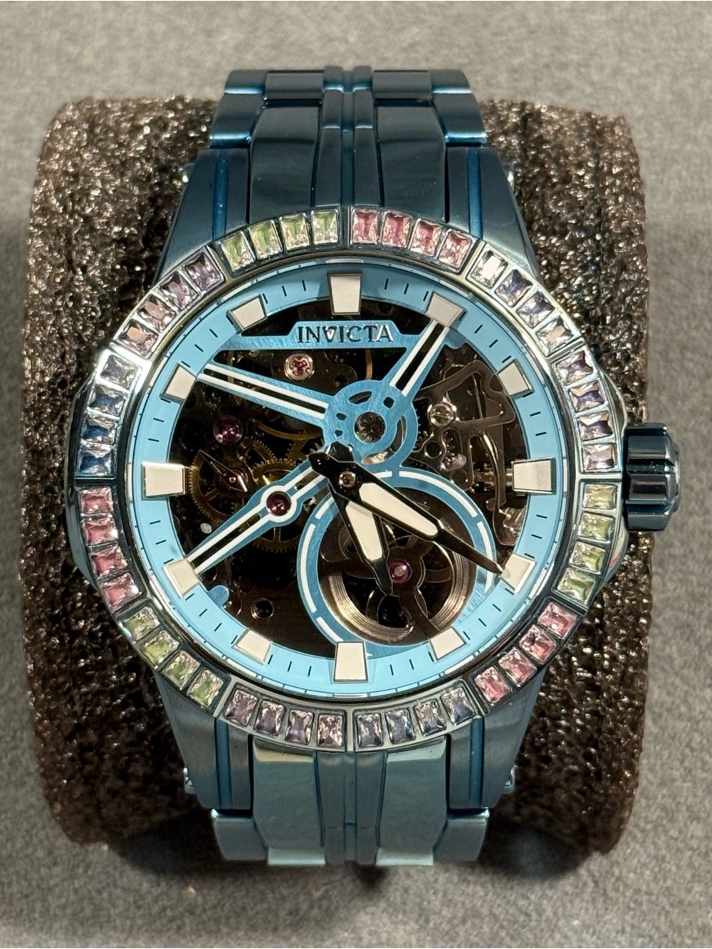Invicta 40122 Automatic Hand Winding Skeleton Movement Objet D Art Watch